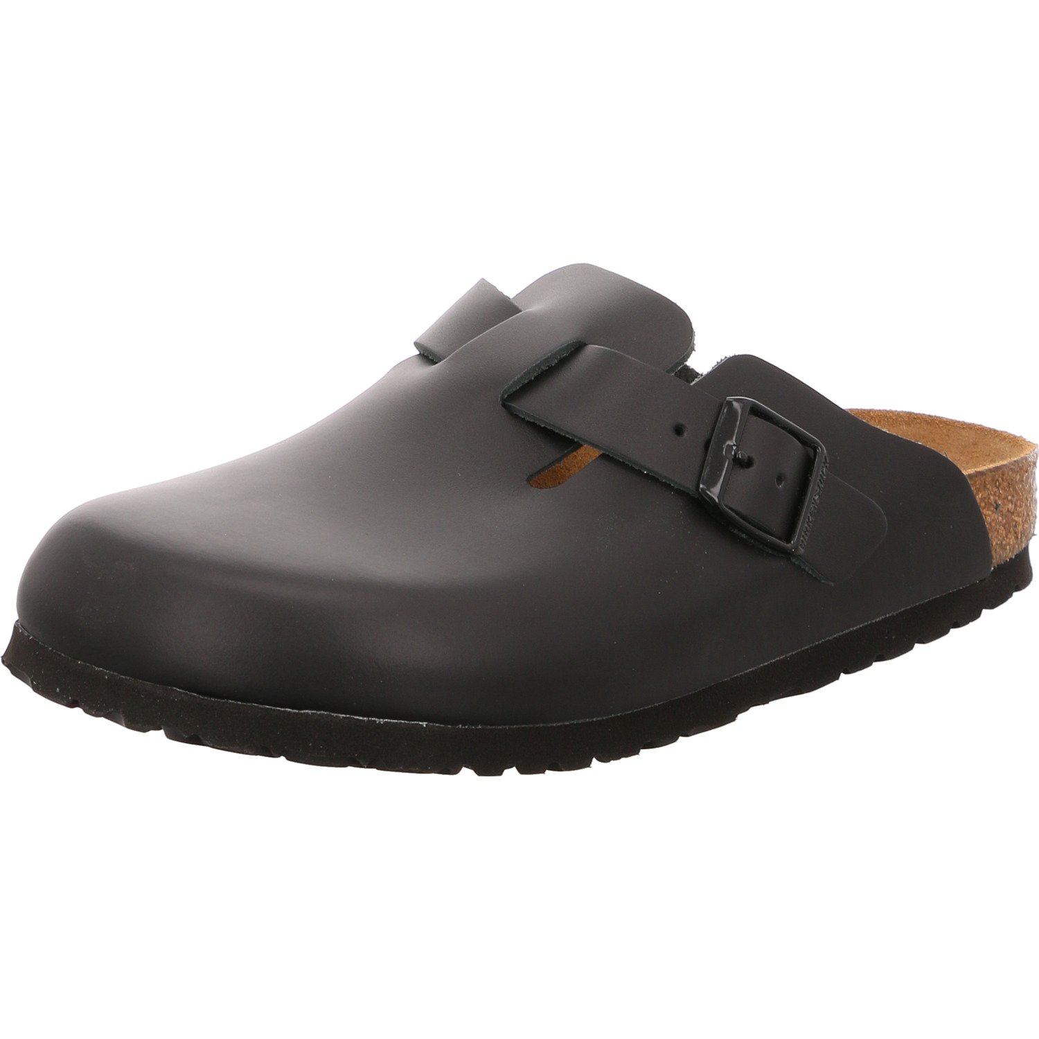 Birkenstock Unisex Boston Leather Black Sandals 10 W / 8 M US — Suede sandal