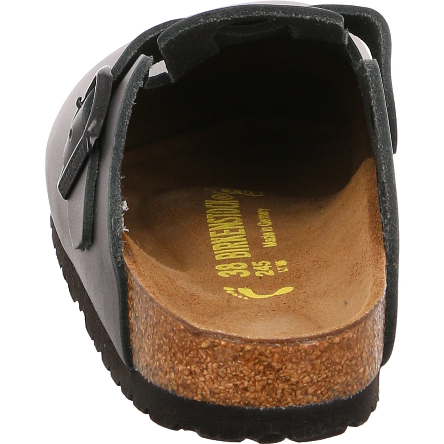 Birkenstock Unisex Boston Leather Black Sandals 10 W / 8 M US view 3