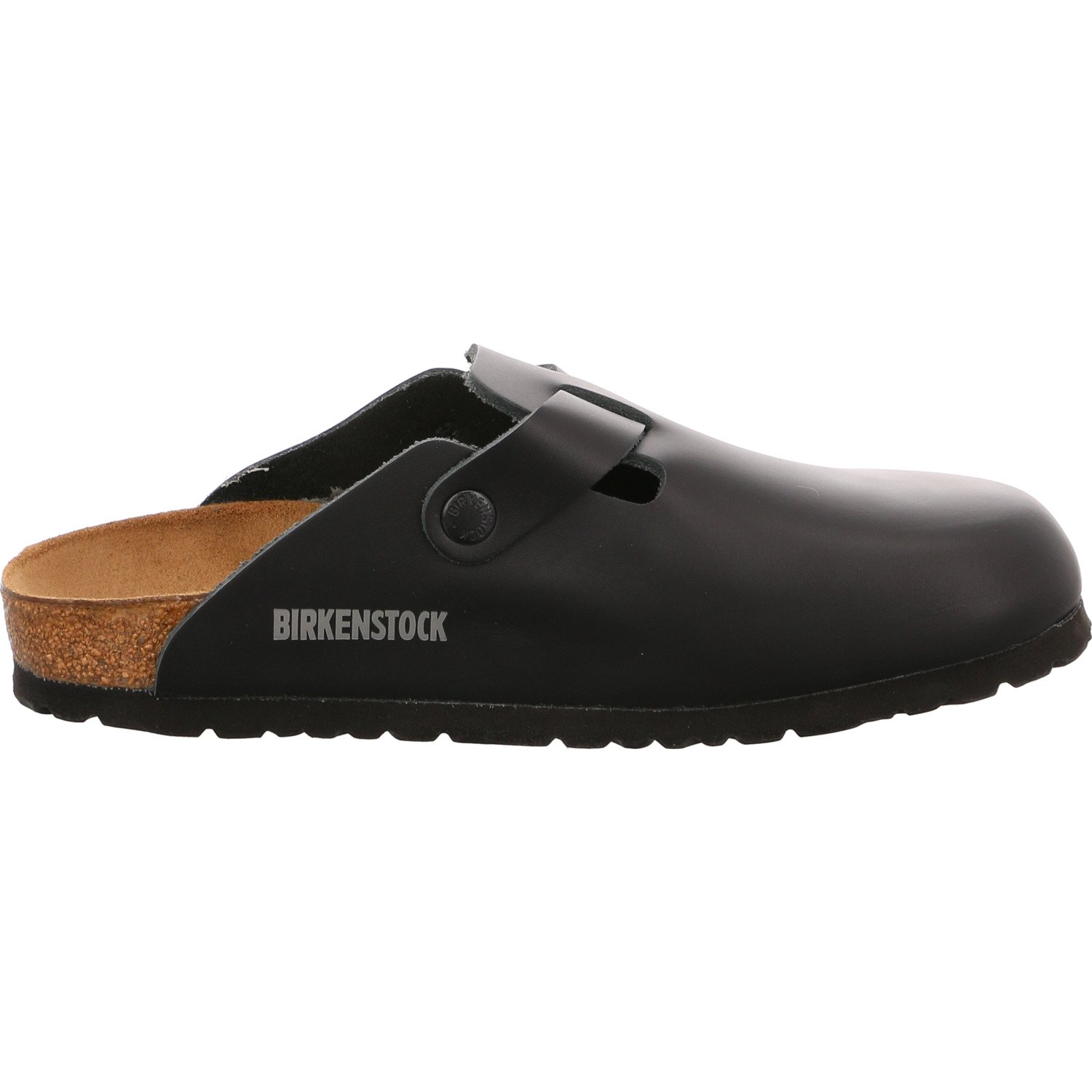 Birkenstock Unisex Boston Leather Black Sandals 10 W / 8 M US view 4