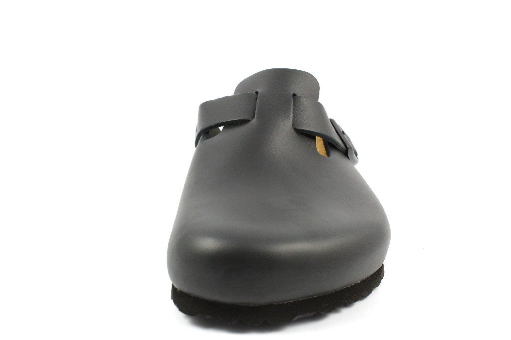 Birkenstock Unisex Boston Leather Black Sandals 10 W / 8 M US view 6