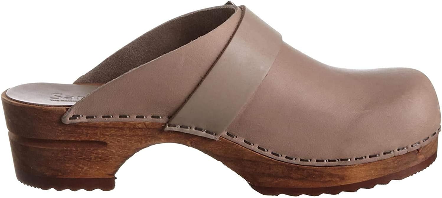 Sanita Wood Urban Open Women's Clogs, Grey (Grey 20), 7.5 UK view 6