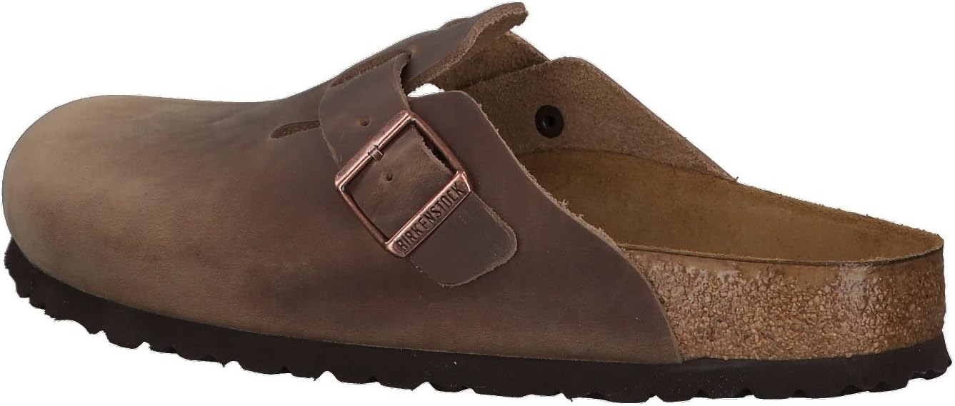 Birkenstock Classic Boston Unisex Adult Clogs, Tobacco Brown, 42 EU Schmal view 3
