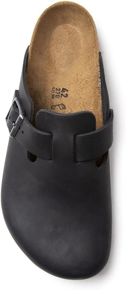 Birkenstock Boston Classic Arch Clog,Black Oiled Leather,45 M EU view 4