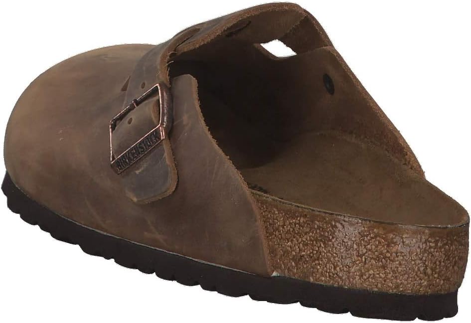 Birkenstock Clogs ''Boston'' from Leather in Tabacco Brown 48.0 EU W view 5