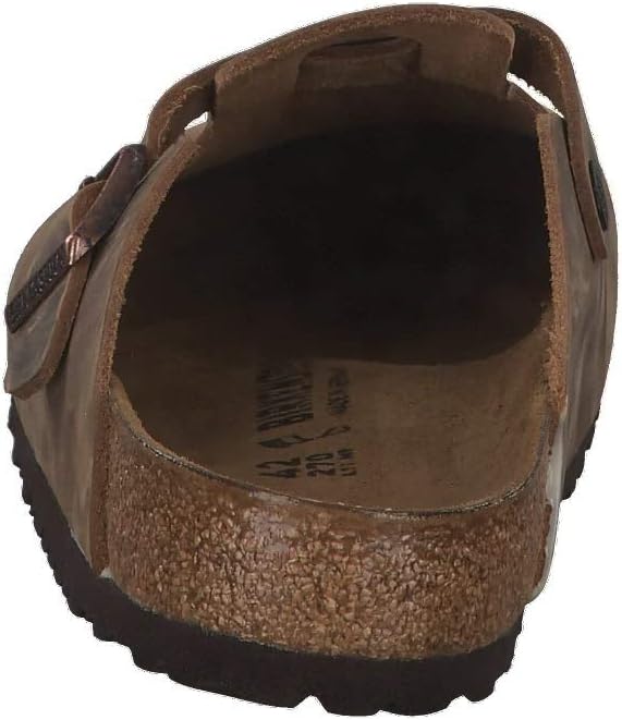 Birkenstock Clogs ''Boston'' from Leather in Tabacco Brown 48.0 EU W view 6