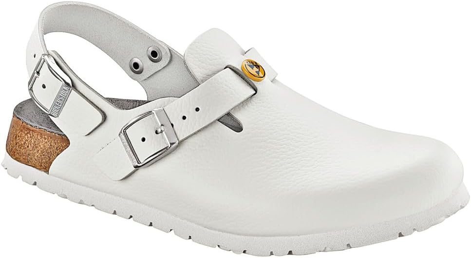 Birkenstock Clogs ''Tokyo'' from Leather in White view 2