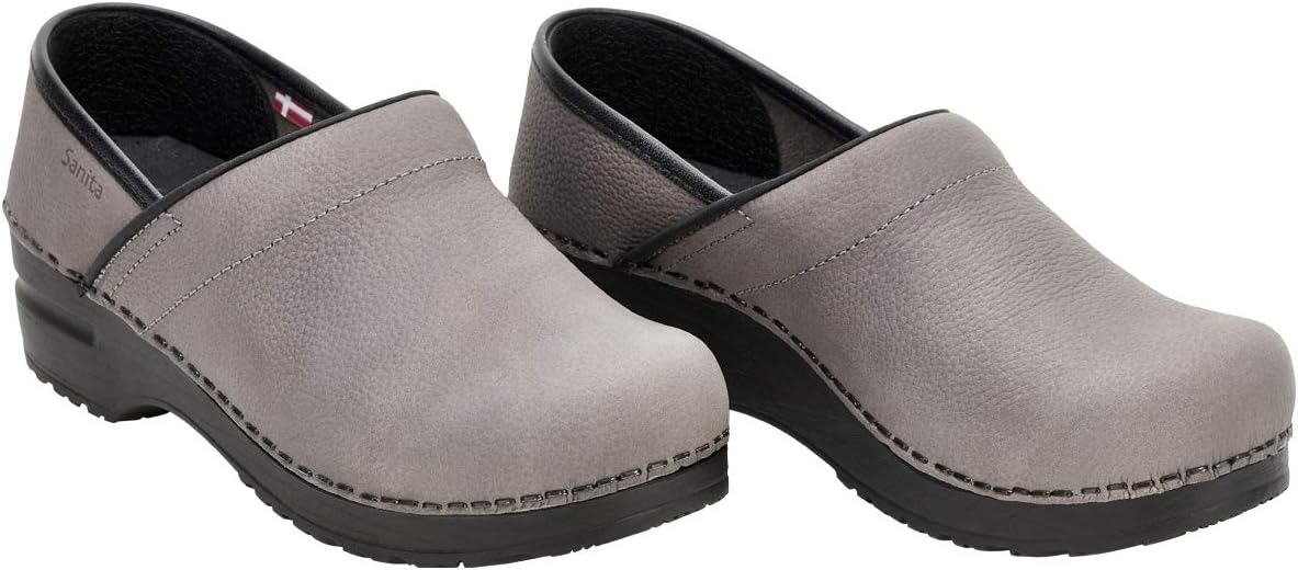 Sanita Pro Textured Oiled Professional Clogs for Women — Suede clog