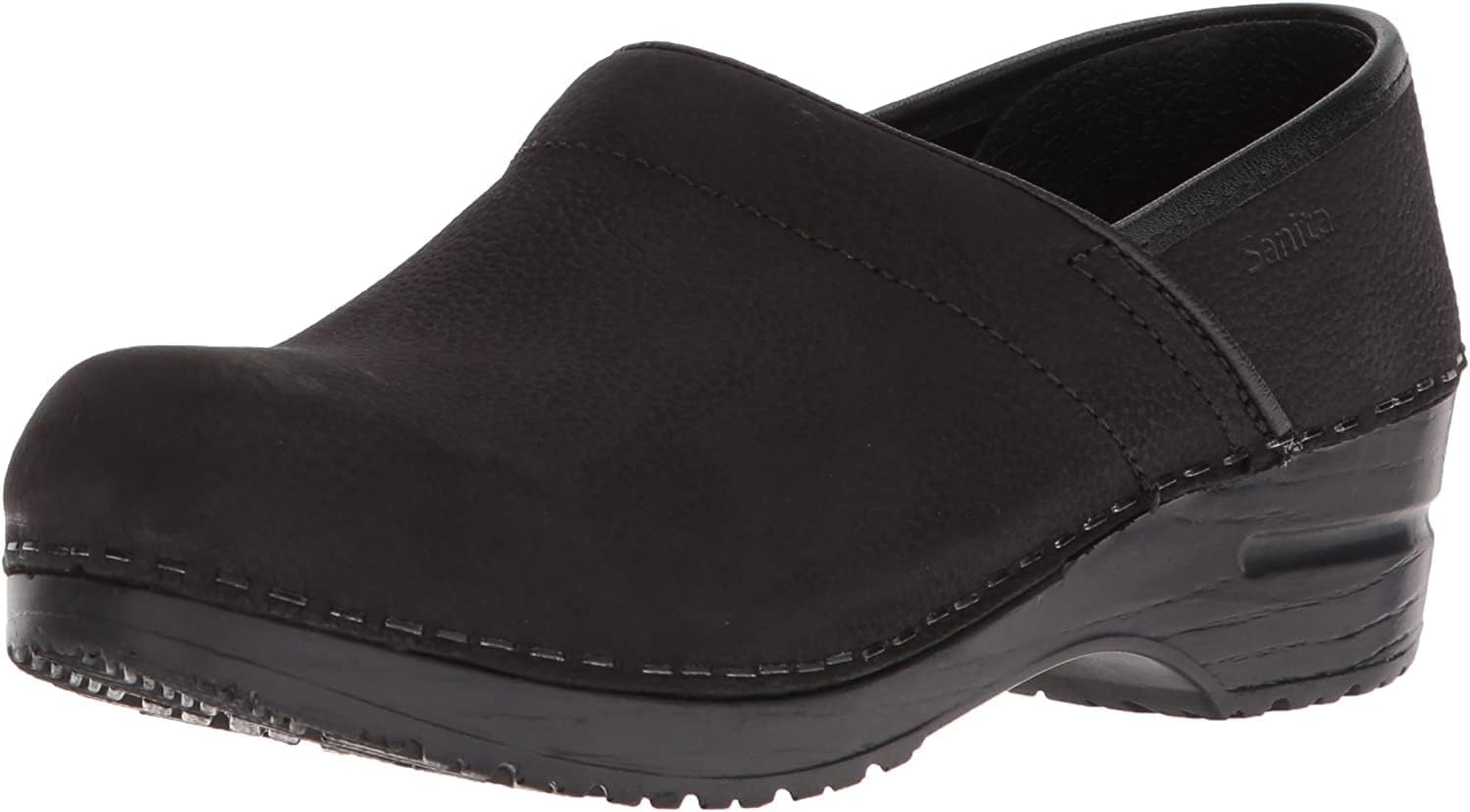 Sanita Pro Textured Oiled Wide Professional Clogs for Women — Suede clog