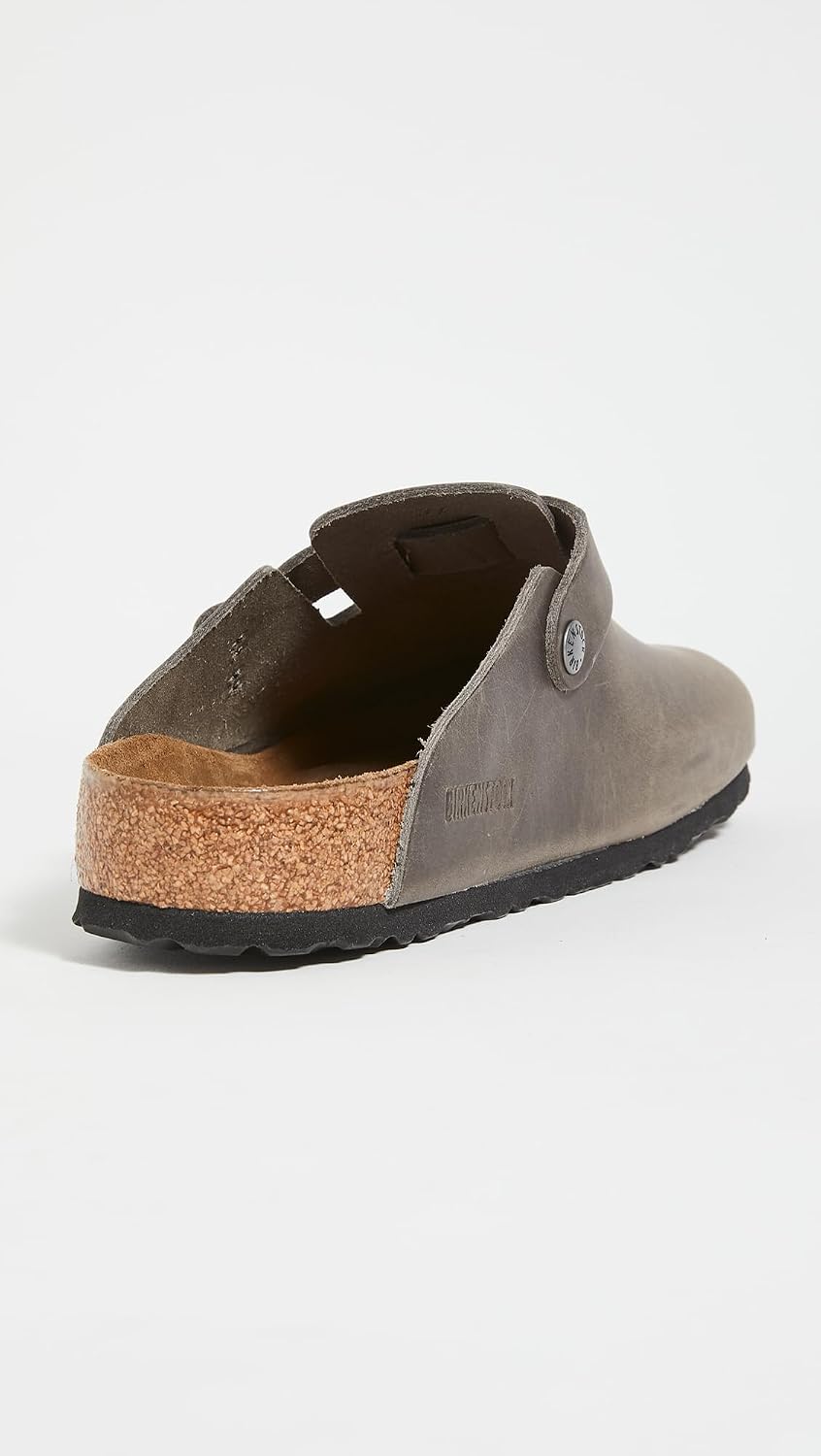 Birkenstock Men's Boston Soft Footbed Clogs, Iron, 10 Medium US view 6