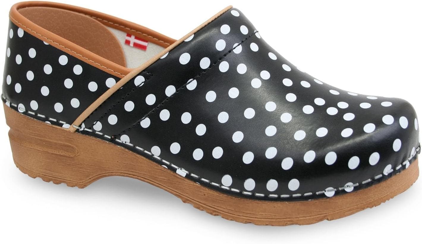 Sanita Roxbury PU-Coated Leather Clogs for Women — Suede clog