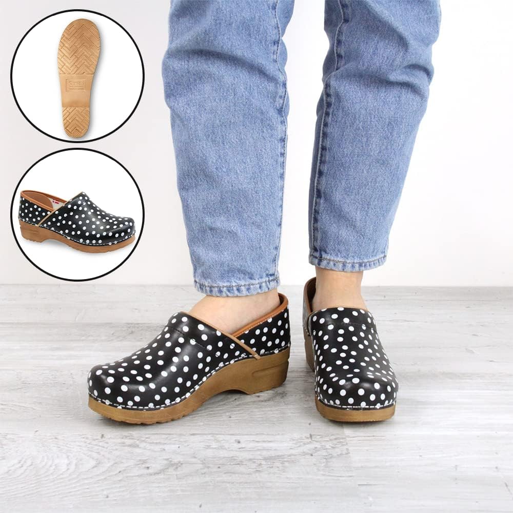 Sanita Roxbury PU-Coated Leather Clogs for Women view 5