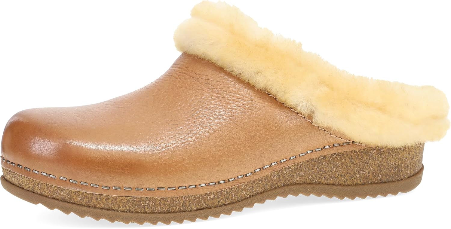 Dansko Magda Seasonal Comfort Mule Clog for Women on Patented Stapled Construc — Genuine Leather mule