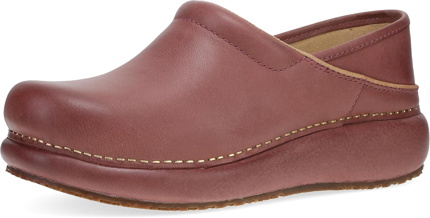 Dansko Women's Platform Pro Slip Resistant Clog — Genuine Leather clog