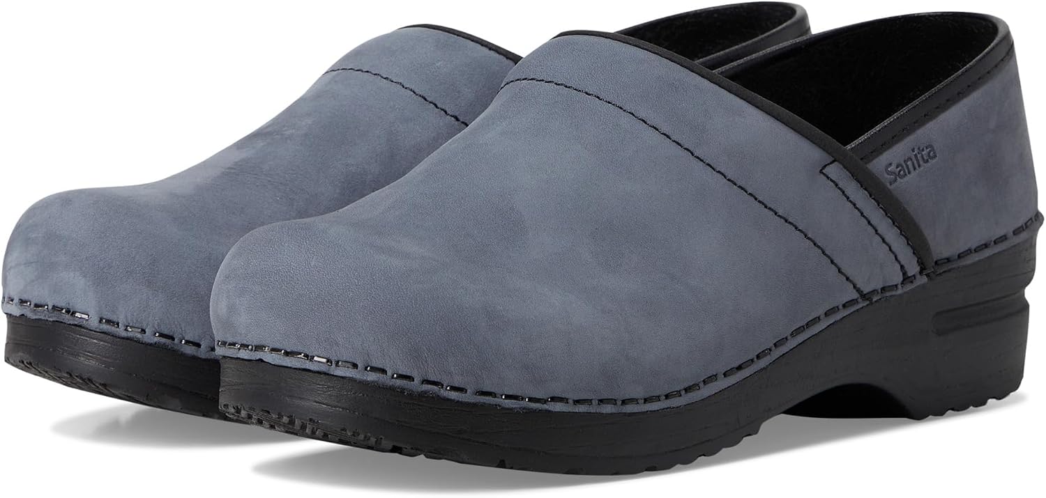 Sanita Womens Professional Oiled Nubuck — Suede clog